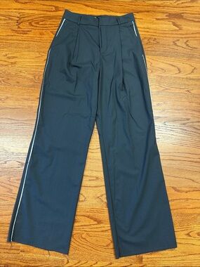 Zara Wide-Leg Trousers with Side Stripe